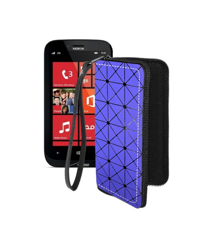 Чохол-гаманець з екошкіри для телефону Nokia Lumia 822