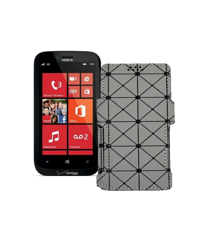 Чохол-книжка з екошкіри для телефону Nokia Lumia 822