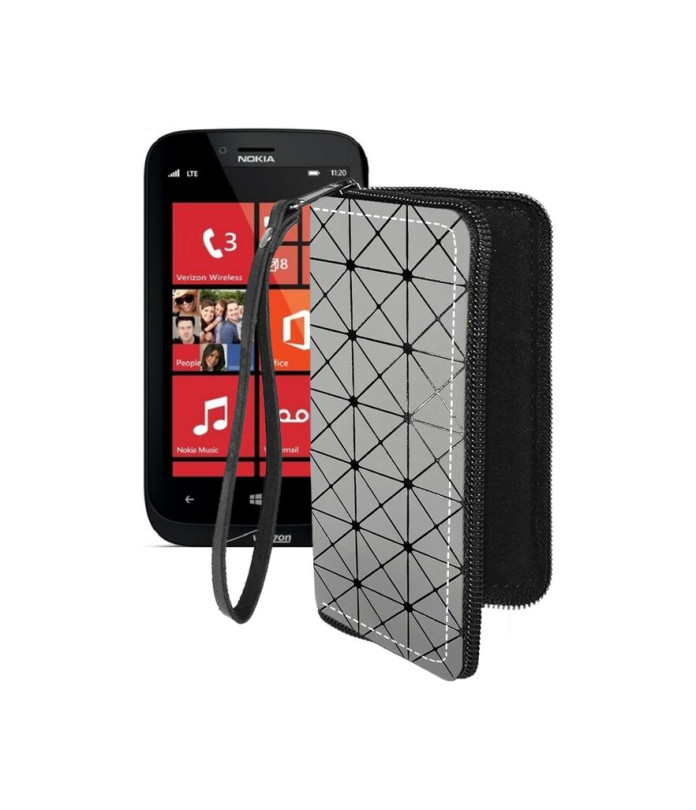 Чохол-гаманець з екошкіри для телефону Nokia Lumia 822