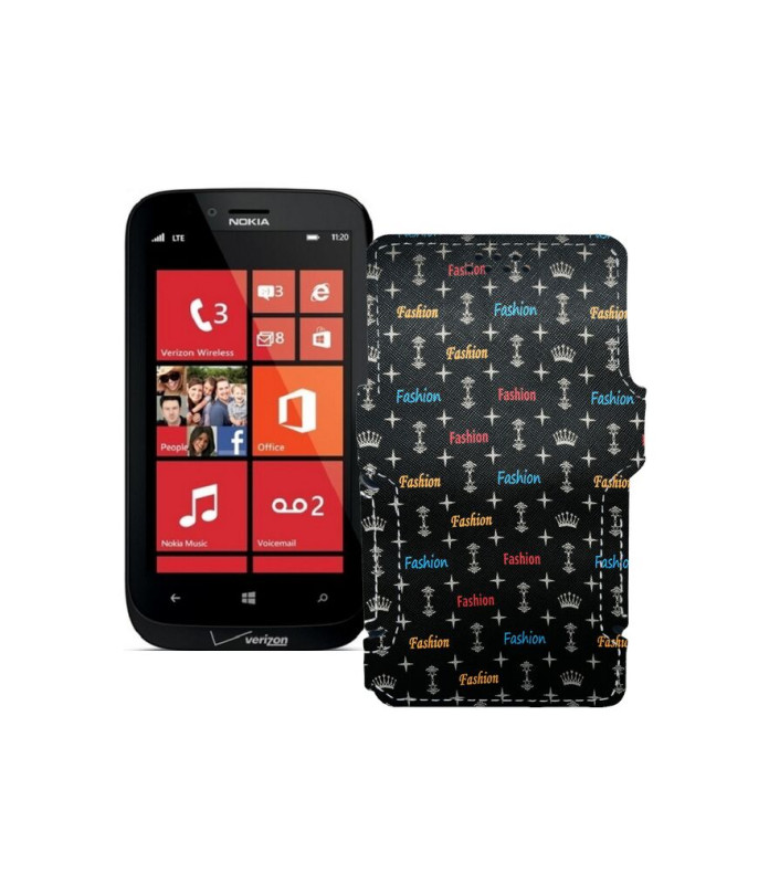 Чохол-книжка з екошкіри для телефону Nokia Lumia 822