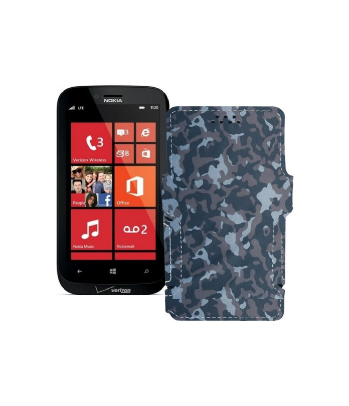 Чохол-книжка з екошкіри для телефону Nokia Lumia 822