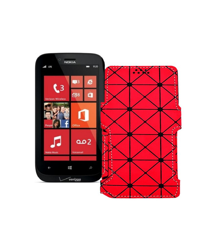 Чохол-книжка з екошкіри для телефону Nokia Lumia 822