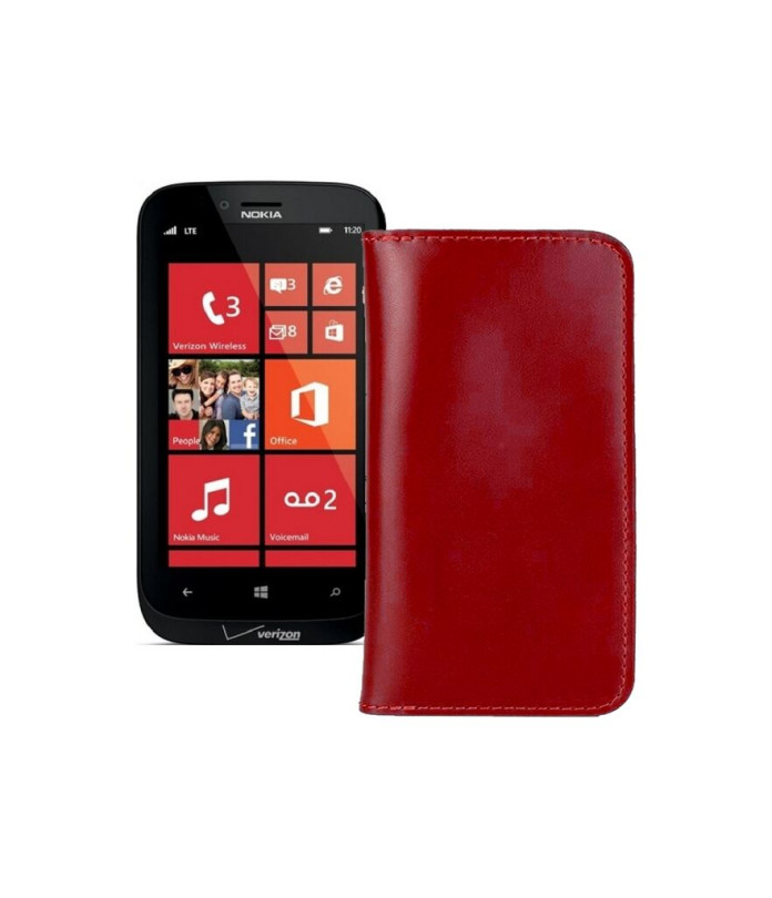 Портмоне з шкіри для телефону Nokia Lumia 822