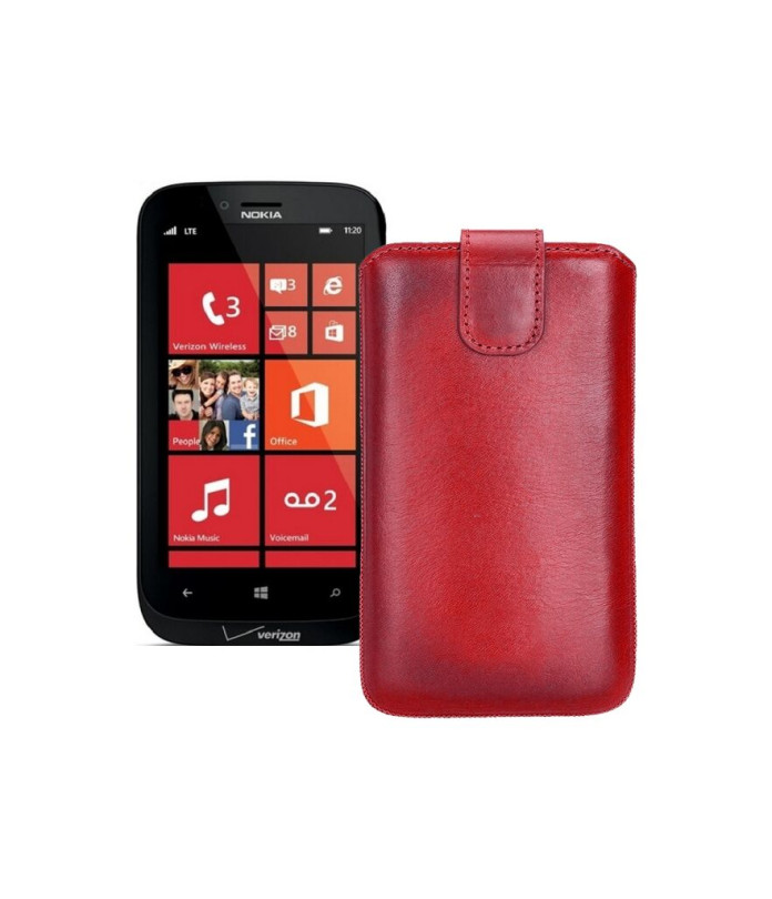 Витяжка з екошкіри для телефону Nokia Lumia 822