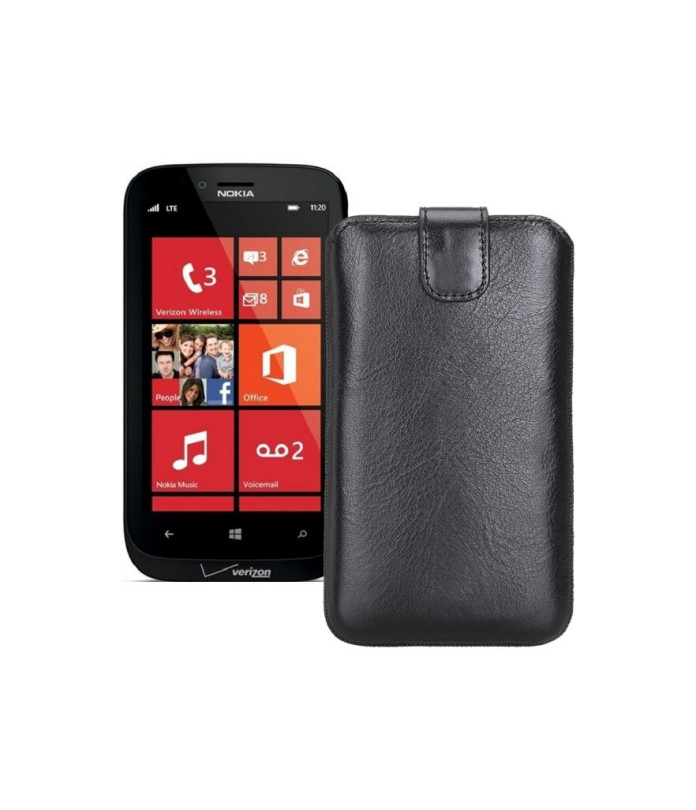 Витяжка з екошкіри для телефону Nokia Lumia 822