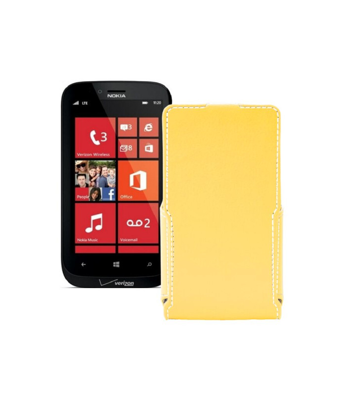 Чохол-флип з екошкіри для телефону Nokia Lumia 822