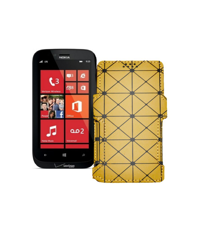 Чохол-книжка з екошкіри для телефону Nokia Lumia 822