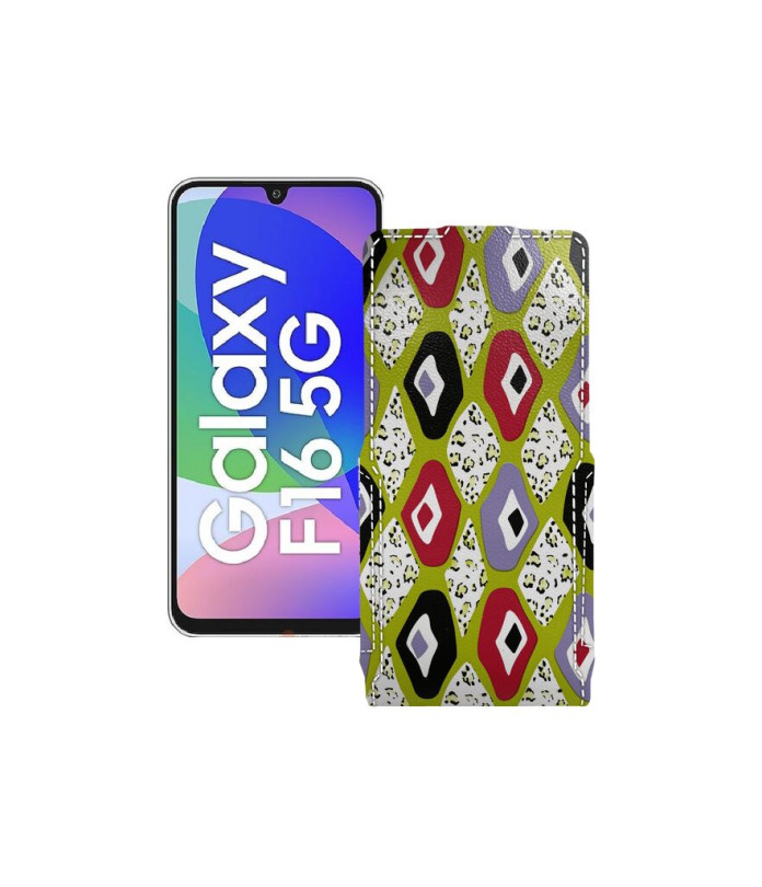 Чохол-флип з екошкіри для телефону Samsung Galaxy F16 (E166)