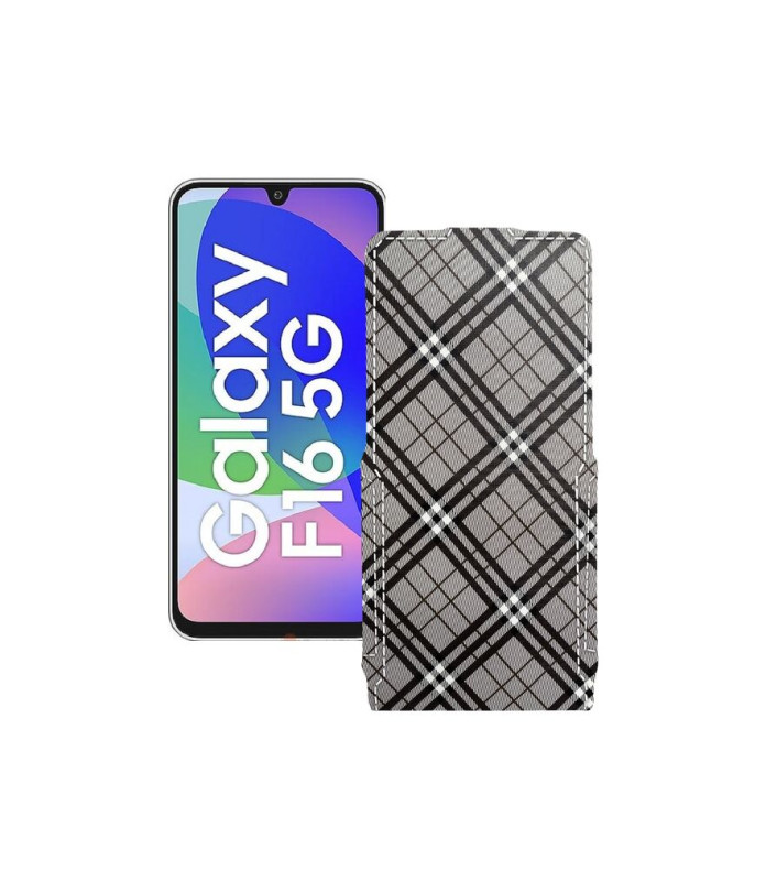 Чохол-флип з екошкіри для телефону Samsung Galaxy F16 (E166)