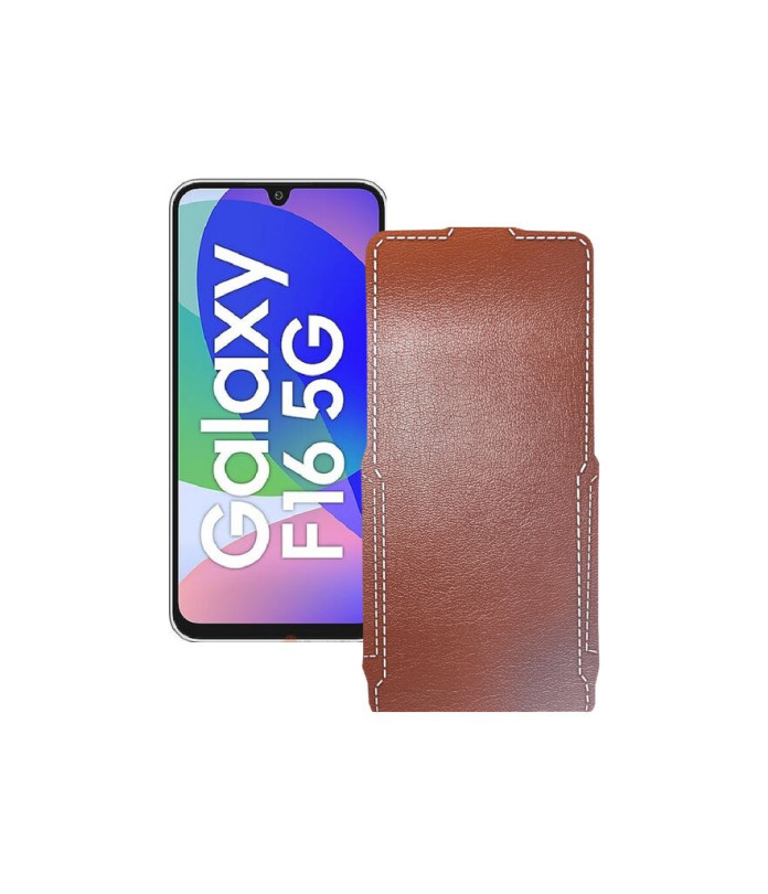 Чохол-флип з екошкіри для телефону Samsung Galaxy F16 (E166)