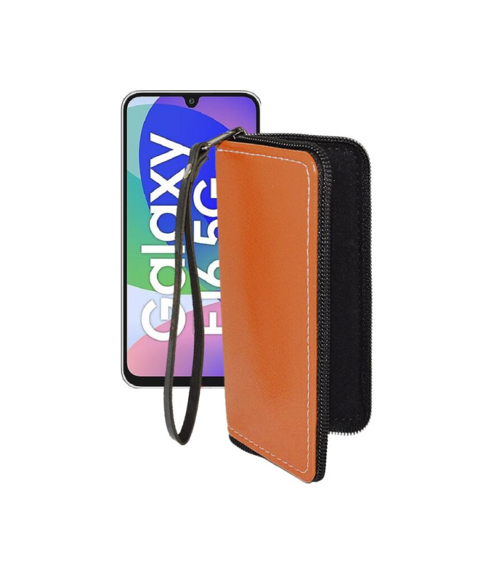Чохол-гаманець з екошкіри для телефону Samsung Galaxy F16 (E166)
