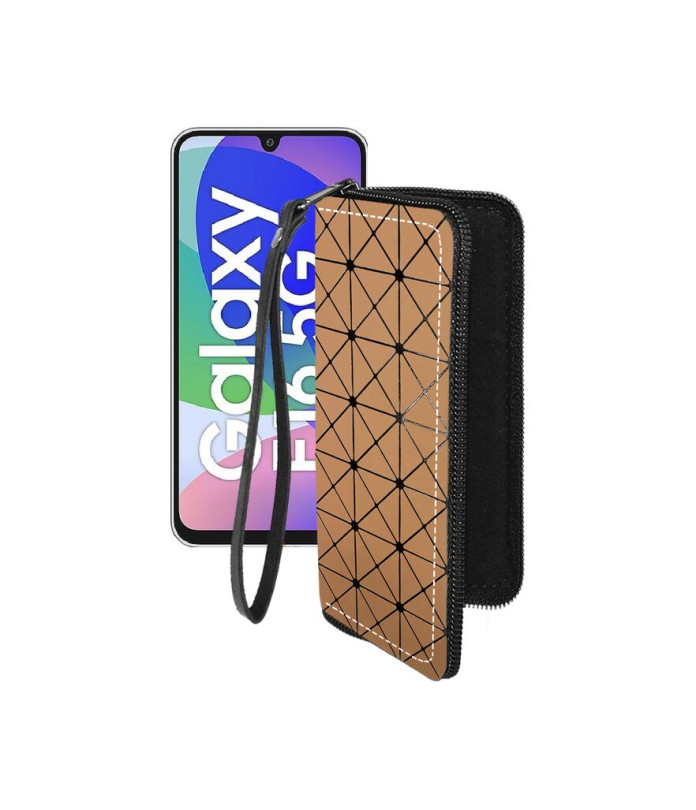 Чохол-гаманець з екошкіри для телефону Samsung Galaxy F16 (E166)