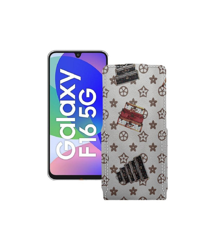 Чохол-флип з екошкіри для телефону Samsung Galaxy F16 (E166)