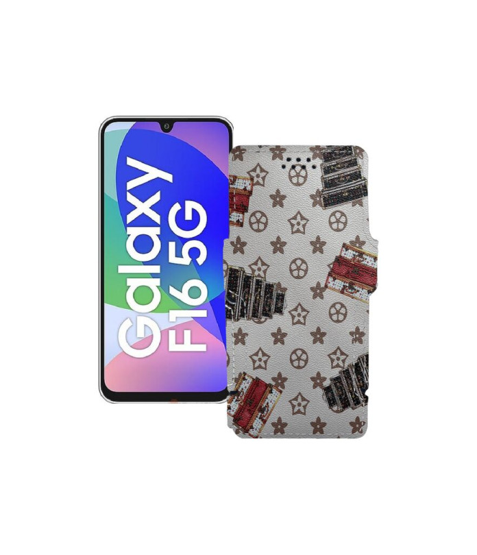 Чохол-книжка з екошкіри для телефону Samsung Galaxy F16 (E166)