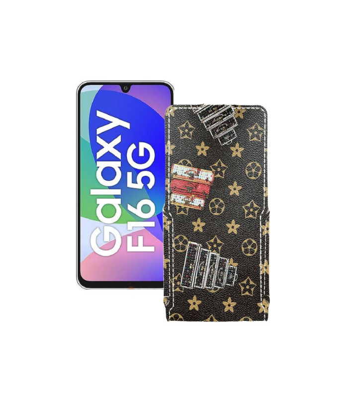 Чохол-флип з екошкіри для телефону Samsung Galaxy F16 (E166)