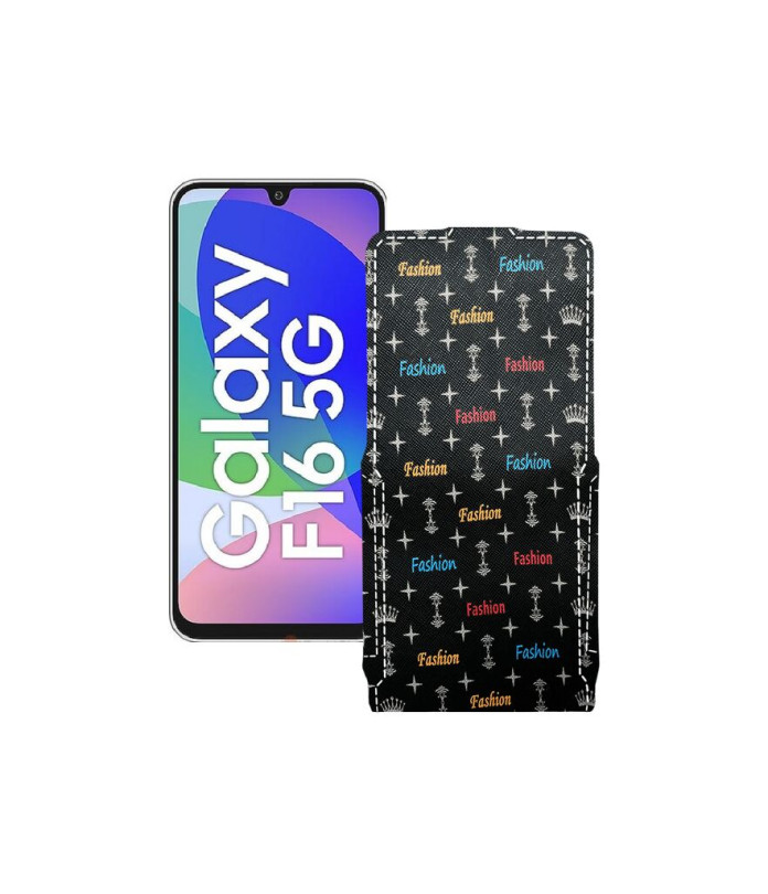 Чохол-флип з екошкіри для телефону Samsung Galaxy F16 (E166)