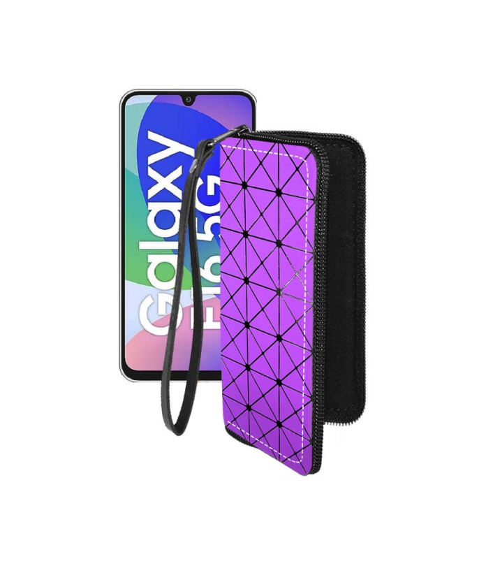 Чохол-гаманець з екошкіри для телефону Samsung Galaxy F16 (E166)