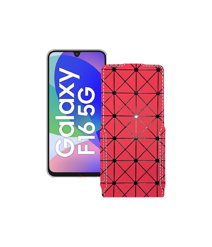 Чохол-флип з екошкіри для телефону Samsung Galaxy F16 (E166)