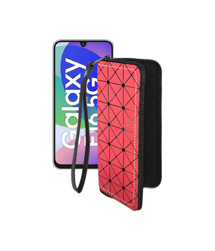 Чохол-гаманець з екошкіри для телефону Samsung Galaxy F16 (E166)