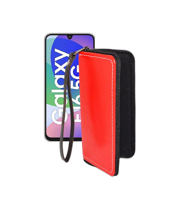 Чохол-гаманець з екошкіри для телефону Samsung Galaxy F16 (E166)