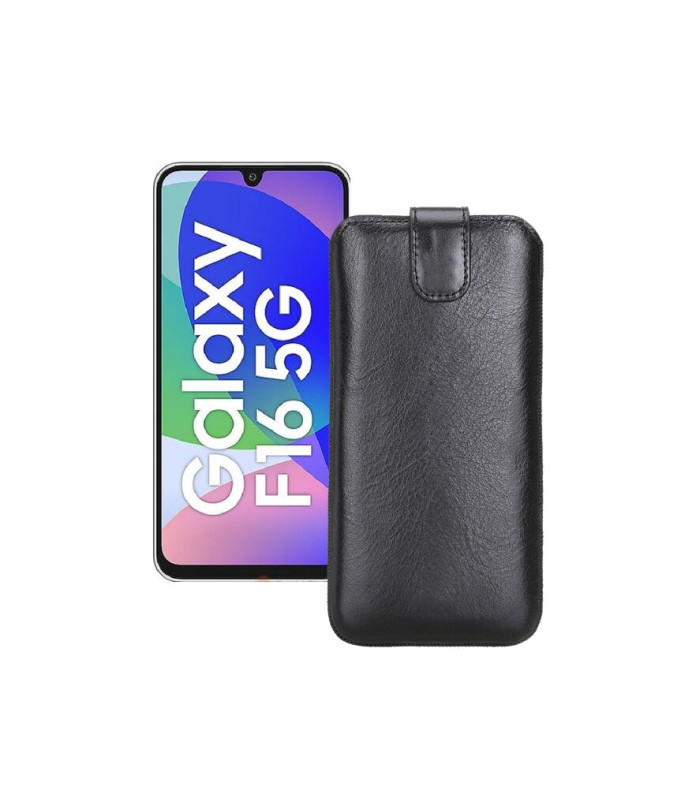Витяжка з екошкіри для телефону Samsung Galaxy F16 (E166)