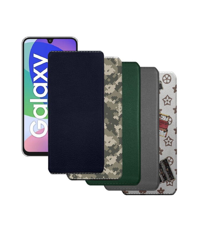 Накладка з екошкіри для телефону Samsung Galaxy F16 (E166)