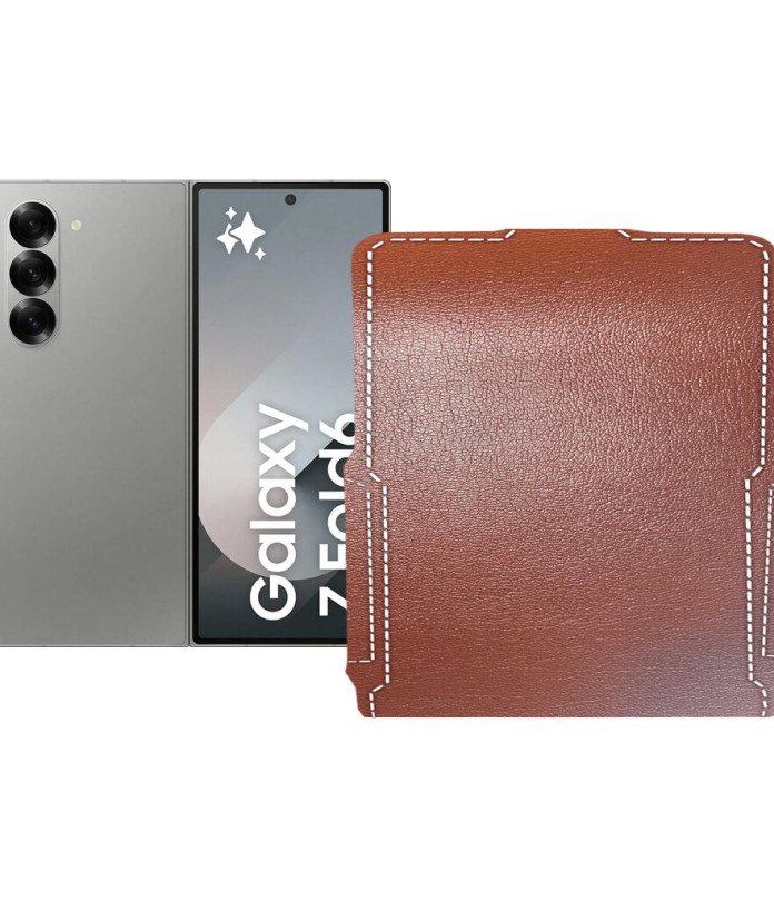 Чохол-флип з екошкіри для телефону Samsung Galaxy Z Fold 6 (SM-F956)