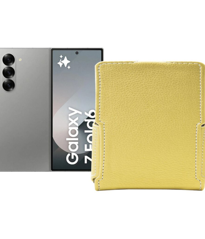 Чохол-флип з екошкіри для телефону Samsung Galaxy Z Fold 6 (SM-F956)