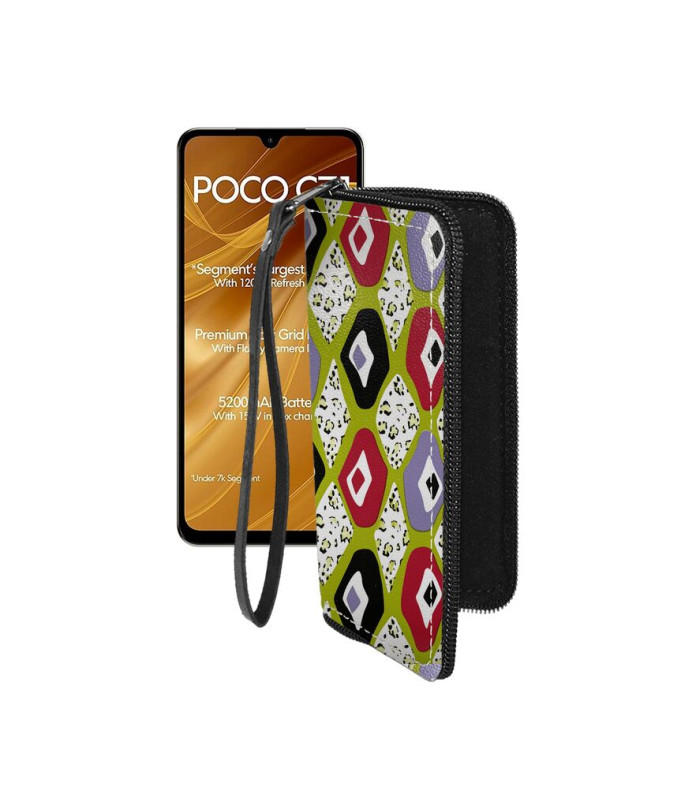 Чохол-гаманець з екошкіри для телефону Xiaomi Poco C71