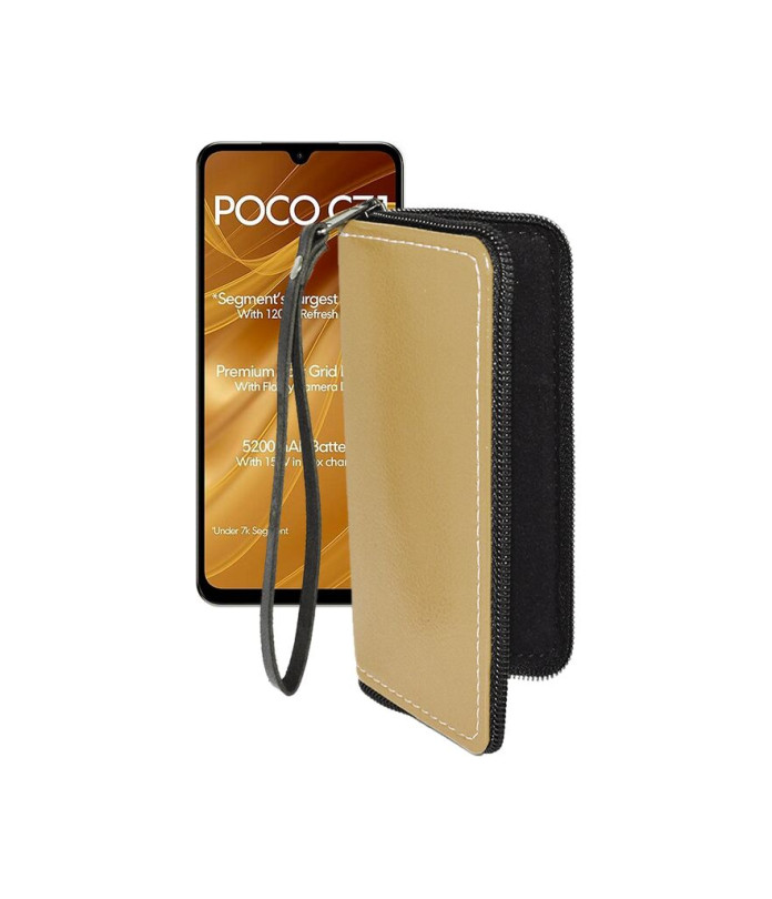 Чохол-гаманець з екошкіри для телефону Xiaomi Poco C71