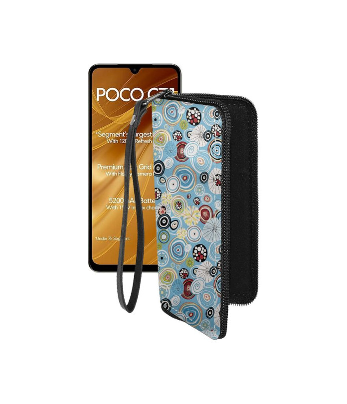 Чохол-гаманець з екошкіри для телефону Xiaomi Poco C71