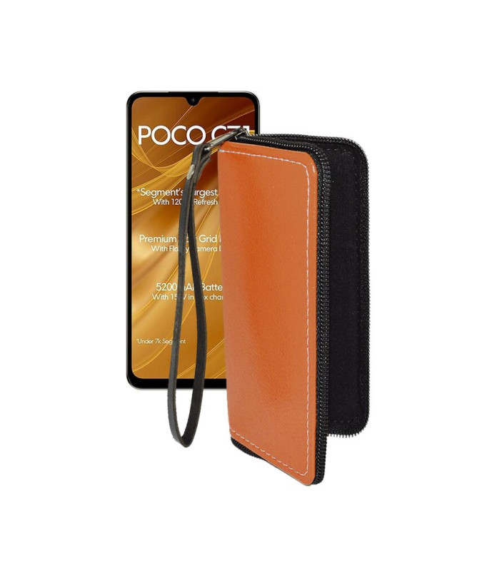 Чохол-гаманець з екошкіри для телефону Xiaomi Poco C71