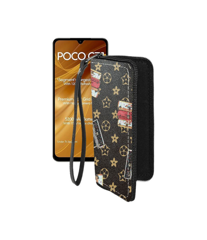 Чохол-гаманець з екошкіри для телефону Xiaomi Poco C71