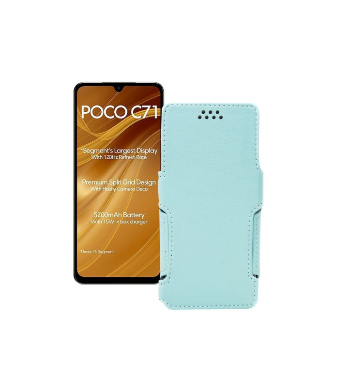 Чохол-книжка з екошкіри для телефону Xiaomi Poco C71