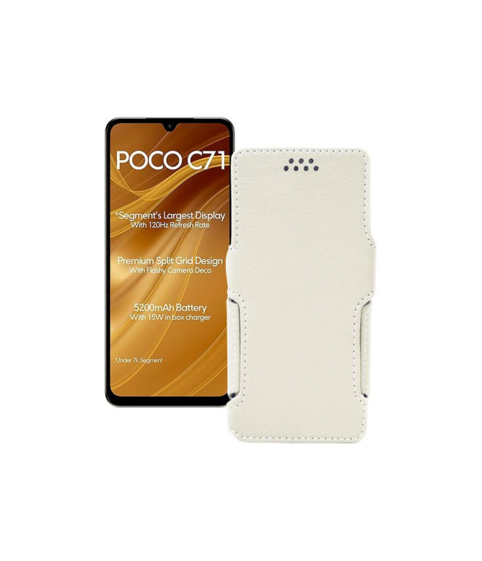 Чохол-книжка з екошкіри для телефону Xiaomi Poco C71