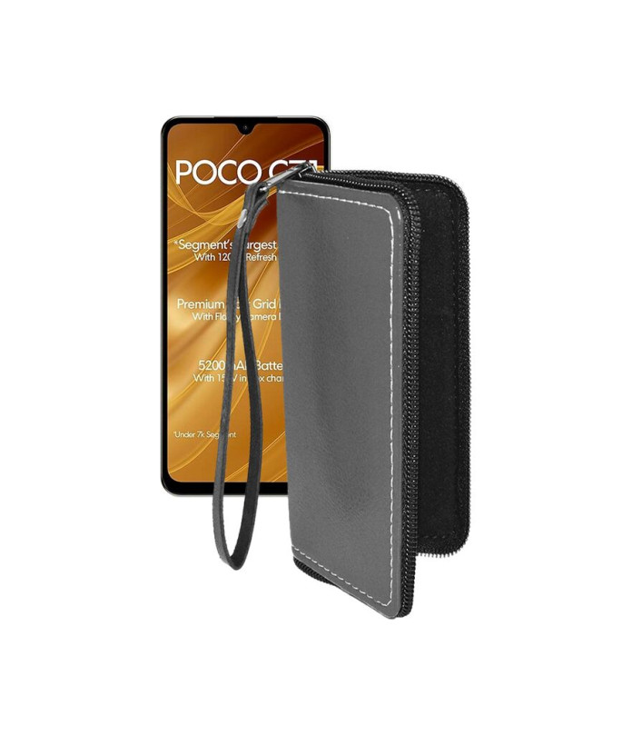 Чохол-гаманець з екошкіри для телефону Xiaomi Poco C71