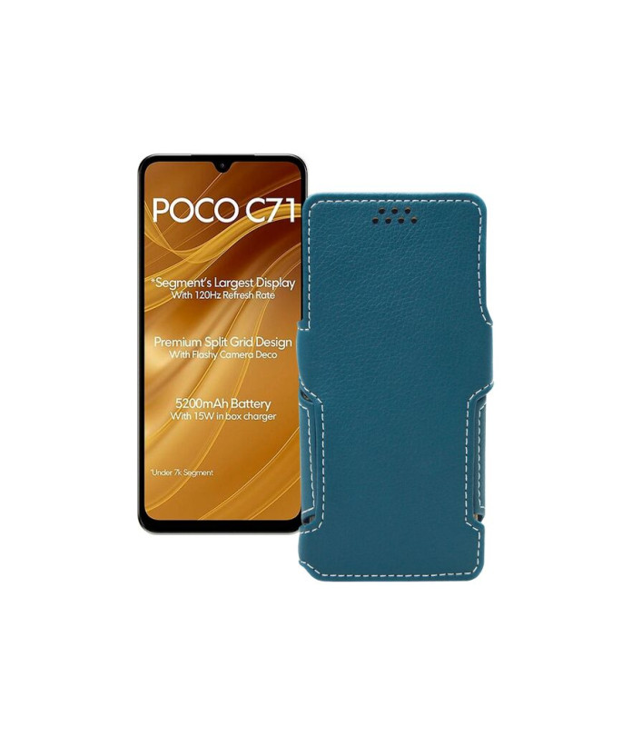 Чохол-книжка з екошкіри для телефону Xiaomi Poco C71