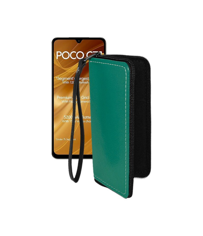 Чохол-гаманець з екошкіри для телефону Xiaomi Poco C71