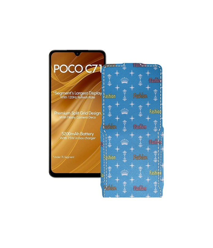 Чохол-флип з екошкіри для телефону Xiaomi Poco C71