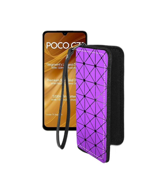 Чохол-гаманець з екошкіри для телефону Xiaomi Poco C71