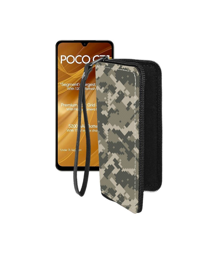 Чохол-гаманець з екошкіри для телефону Xiaomi Poco C71