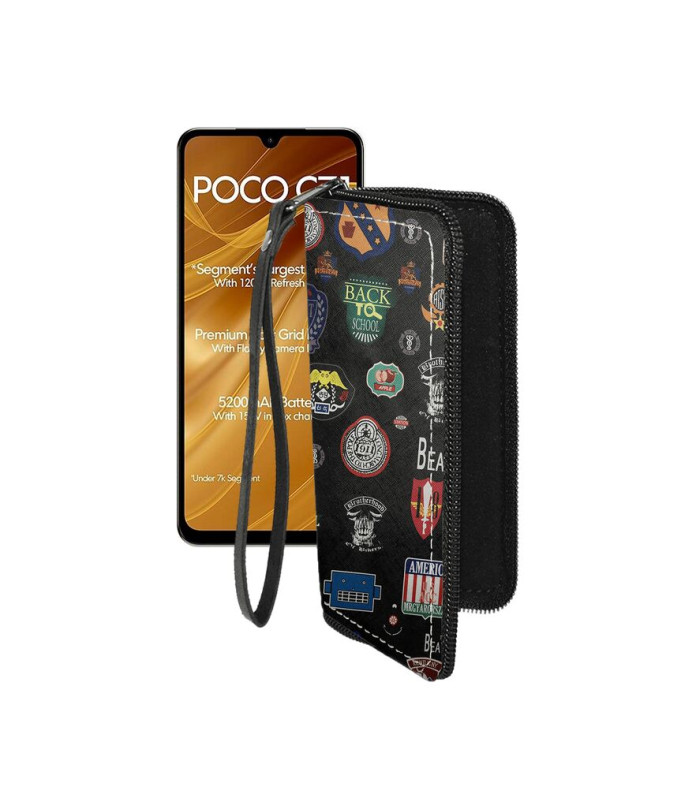 Чохол-гаманець з екошкіри для телефону Xiaomi Poco C71