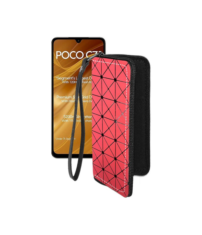 Чохол-гаманець з екошкіри для телефону Xiaomi Poco C71