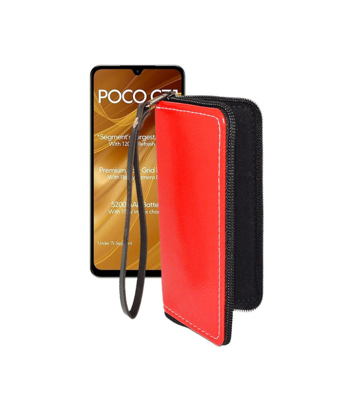 Чохол-гаманець з екошкіри для телефону Xiaomi Poco C71