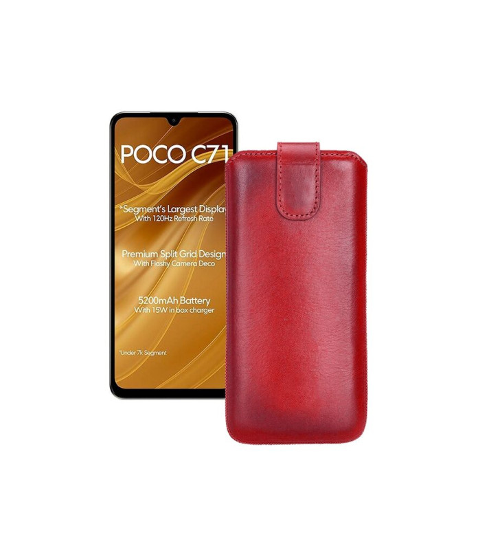 Витяжка з екошкіри для телефону Xiaomi Poco C71