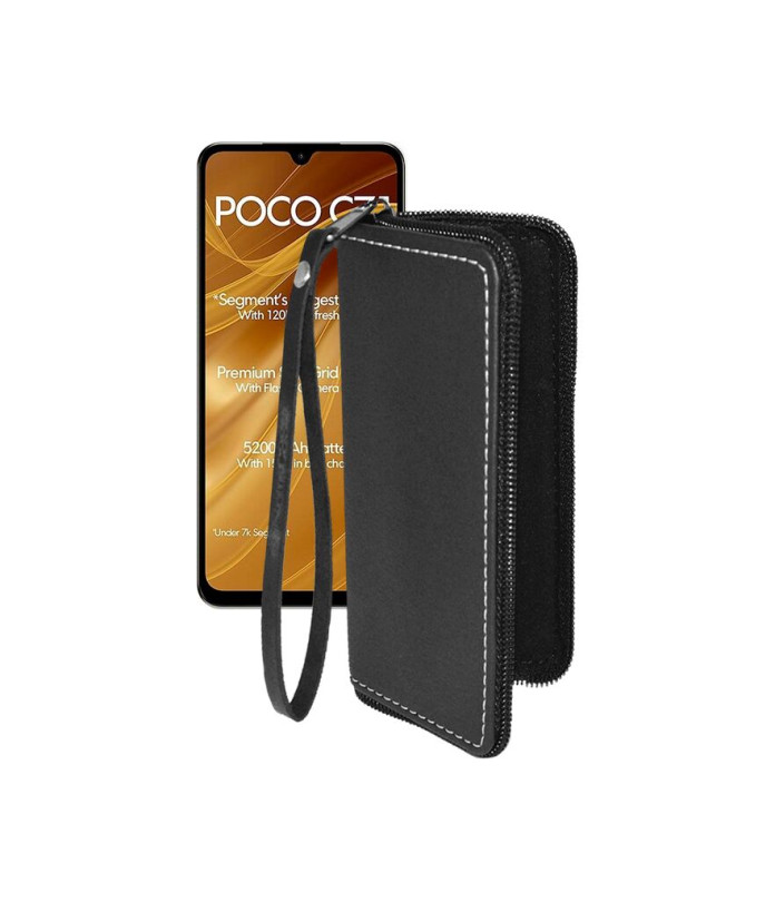 Чохол-гаманець з екошкіри для телефону Xiaomi Poco C71