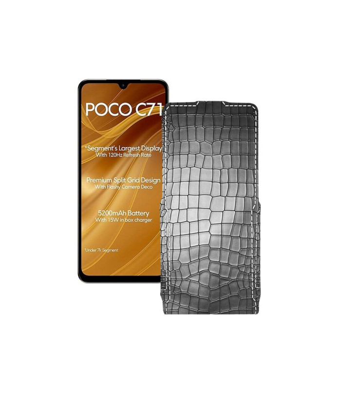 Чохол-флип з екошкіри для телефону Xiaomi Poco C71