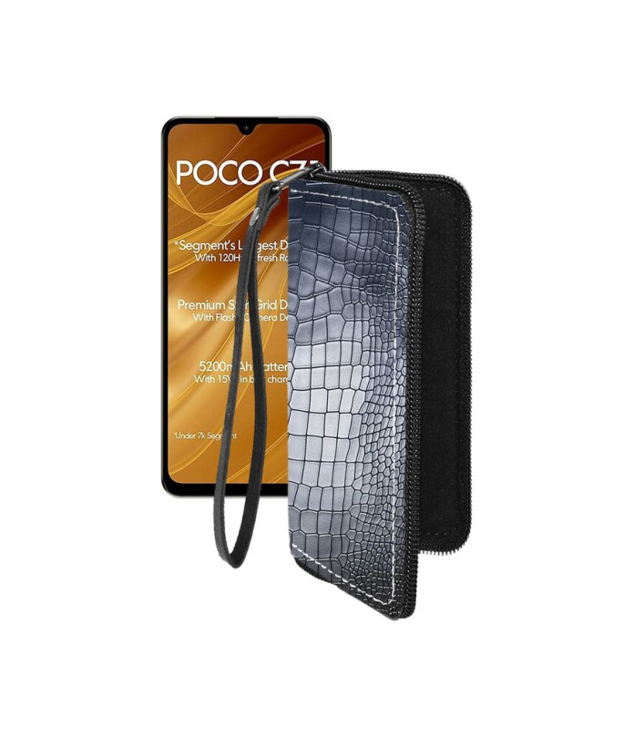 Чохол-гаманець з екошкіри для телефону Xiaomi Poco C71