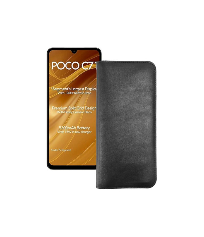 Портмоне з шкіри для телефону Xiaomi Poco C71