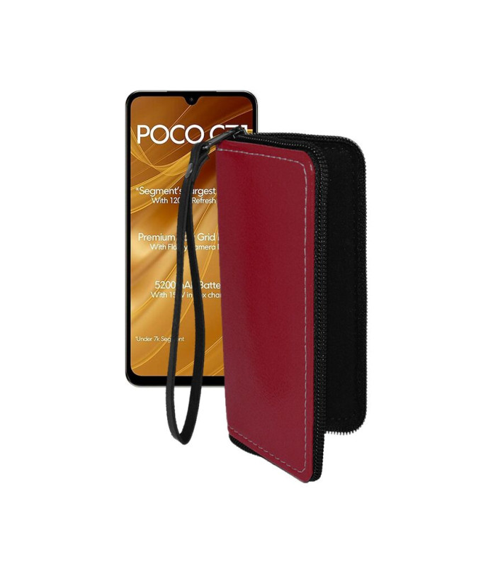 Чохол-гаманець з екошкіри для телефону Xiaomi Poco C71